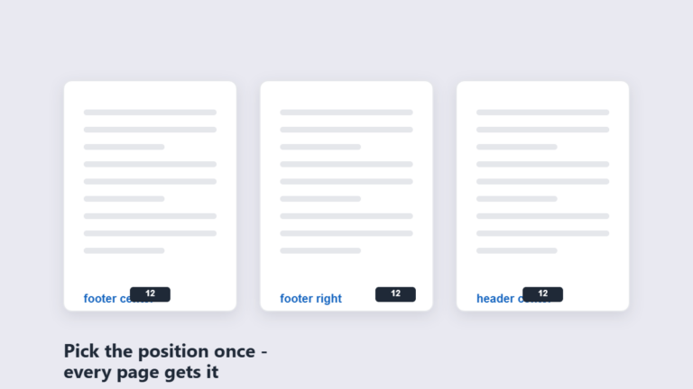 How to Add Page Numbers to a PDF (Formats & Positions)